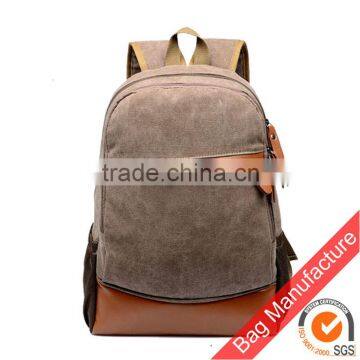 2015 Fashion Quilting New Canvas School Backpack Bag for University Students Supplier's Choice