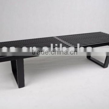 Nelson Platform Bench In black