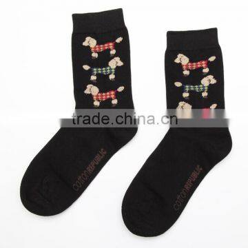 OEM wholesale cotton knitted sheep sock warm girls casual socks from china