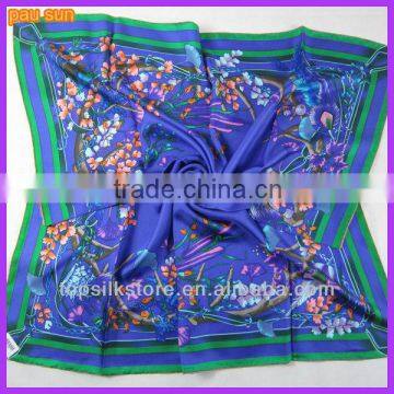 fashionable square silk scarf for women