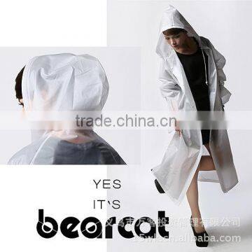 BEARCAT slim poncho, fashion translucent raincoat