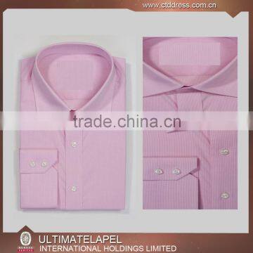 Tailor made to measure mens Pink shirt with extra spread collar