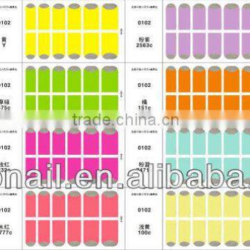 Candy colors nail stickers nail warps for nail art from 2014 yiwu china