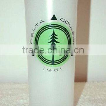 FDA safe factory wholesale frosted round drinking glass tumbler