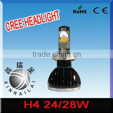 24w 2150lm 10-32V 5000k h4 head light led light bar for trucks car,offroad,truck,heaheavy truck headlight