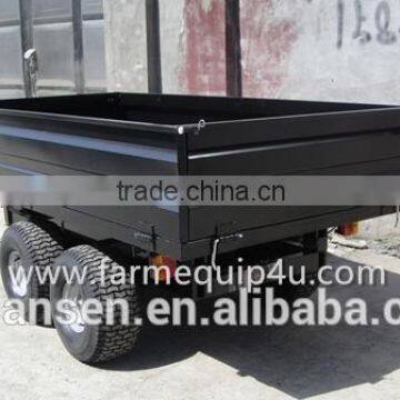 4Wheel Dump Trailer With Hydraulic Power Unit,self-dump Trailer,single Axle Trailer photo-2