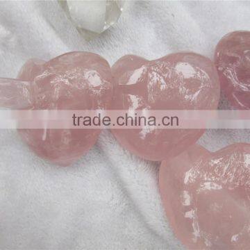 Rose quartz heart and arrow crystal