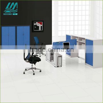 2012 Hot-sale Modern plywood and steel frame Office Desk furniture with steel cabinets