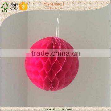 baby showers decorative fushia round Tissue paper party balls