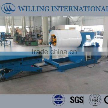 hydraulic steel coil uncoiler with coil car