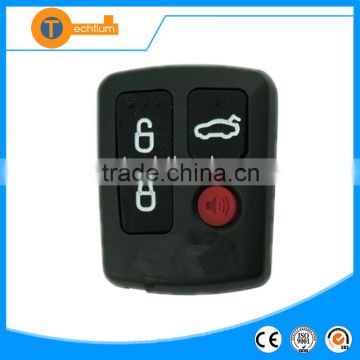 4 button remote auto key fob without logo no blade with ABS plastic for ford fiesta edge connect