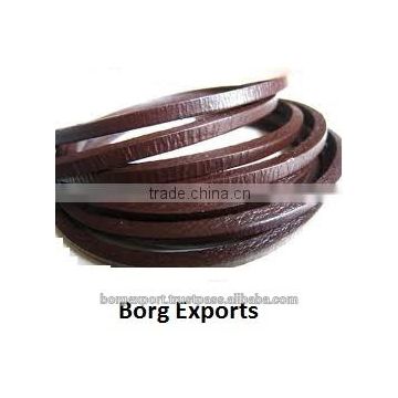 1mm Flat Leather Cord From BORG EXPORT