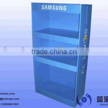 Corrugated plastic display stand for DVD