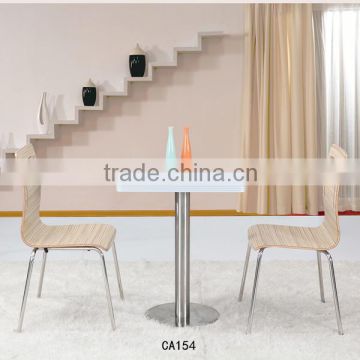 Popular used wood dining table sets Leisure modern cafe chairs and tables on sale CA154