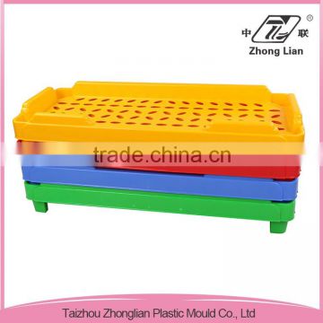 Professional manufacturer plastic single size sleeping cheap kindergarten kids bed