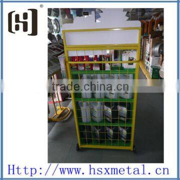 retail metal modern lubricating engine oil display rack HSX-S1046