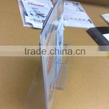 A4 sized acrylic magazine racks with holder