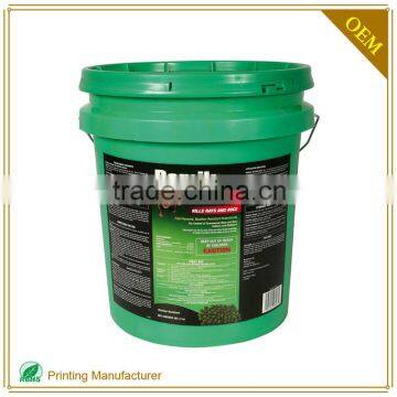 Global Custom Bucket Self Adhesive Label Waterproof Made In China