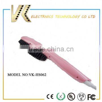 PTC fast heat up hair straightener comb with lcd display