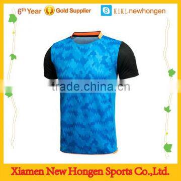 custom design sublimation printing badminton jersey with high quality