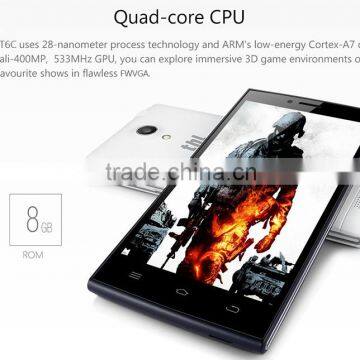 New Arrival 100% Original MTK6580 Quad Core Android 5.1 5 Inch IPS 1GB 8GB 5MP Camera WIFI GPS Unlocked 3G Smartphone THL T6C photo-2