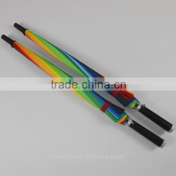 16 colors rainbow golf umbrella