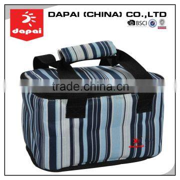 Stripe Lunch Tote Car Food Cooler Picnic Bag Best Insulated Cooler Bag