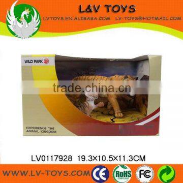 Hot-selling plastic miniature animals toy,tiger toy kids