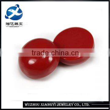 Round shape red machine cut turquoise cabochon gemstone wholesale