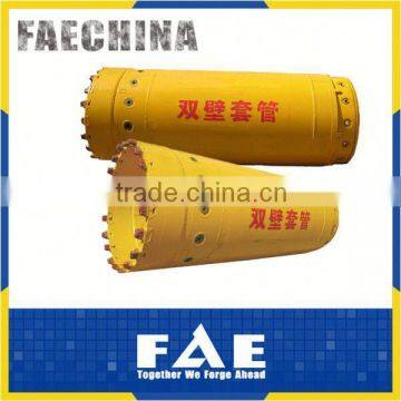 seamless casing pipe with coupling and thread prot