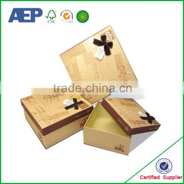 New design cardboard fancy engagement paper gift box packaging box