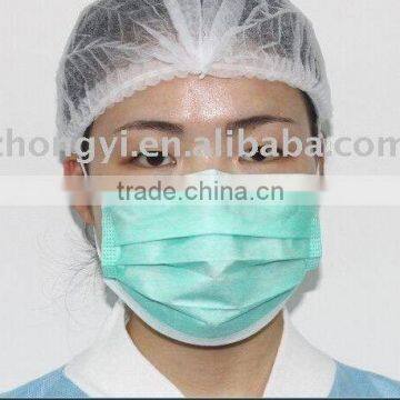 Medical nonwoven tie-on face mask