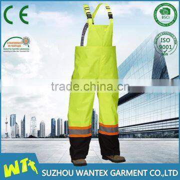 custom 100% polyester hi vis safety coverall workwear uniform seaman work pants reflective