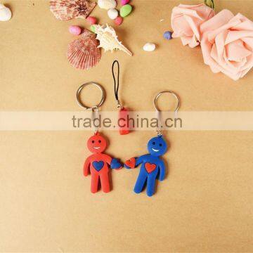 Sweet Lover Soft Pvc Keychain Pvc Rubber Key Chain photo-2