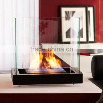 Popularity gaining portable ethanol table glass ethanol fireplace to decorate any corner of your home