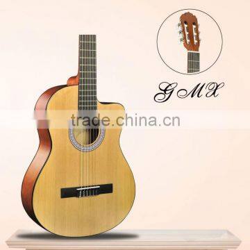 Wholesale wood binding hot sale solid spruce and rosewood classical guitar