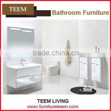 Teem Bathroom 2016 new design solid wood bathroom furniture wall mounted bathroom cabinets