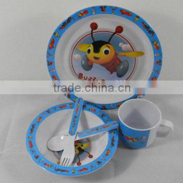 Children's Melamine Dinner Set kids Preferred Dish Set 5pc- Buzzy Bee