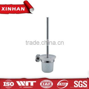 wall mount silver color cheap toilet accessory toilet brush with holder