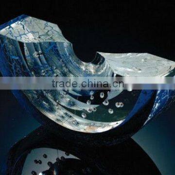 Arc abstract art decorative glass boats
