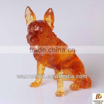 unique designed Crystal sitting Gog Figurines as animal gifts for home decor