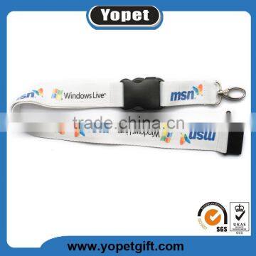 New product custom silk screen printing nylon lanyard