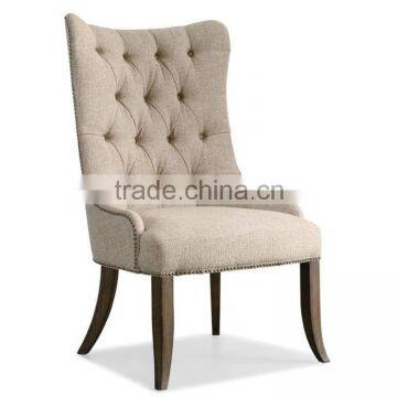 American style fabric chair button tufted for restaurant dining room