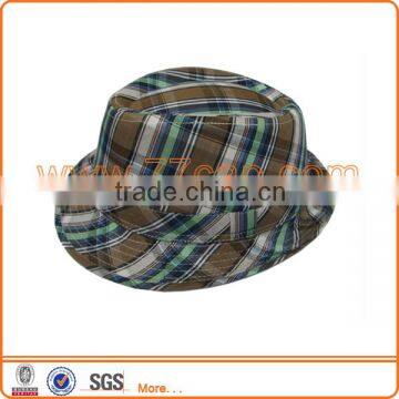 Best Sales Unique Hats for Men Wholesales Men's Checks Bowler Hats For Sale