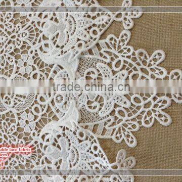 2017 white color crafts pattern embroidered lace