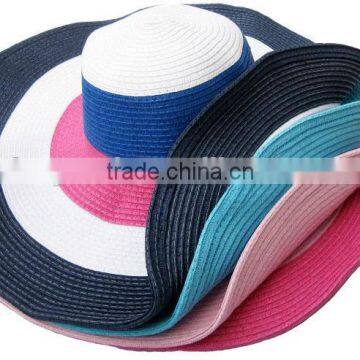 2016 summer wide brim woman sun shade wholesale sunhat