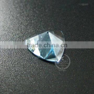 10MM Triangle Shape Fancy Faceted Cut Natural Sky Blue Topaz Semi Precious Loose Stone Gemstone DIY Ring Earrings 4160005