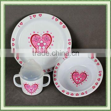 kids melamine breakfast set