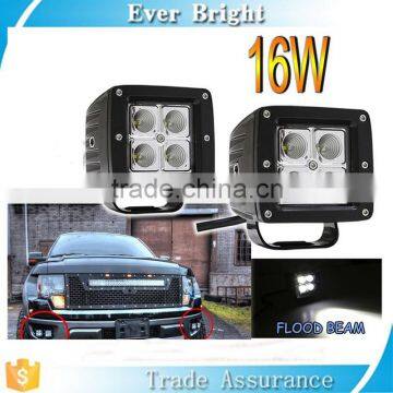 Best Seller 2016 16w Led Work Light 3 Inch Light Bar for Indicators Motorcycle Driving Offroad Boat Car