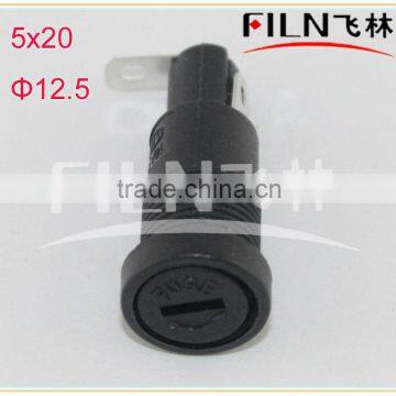 R3-11 black car fuse holder 5*20 12.5mm install hole